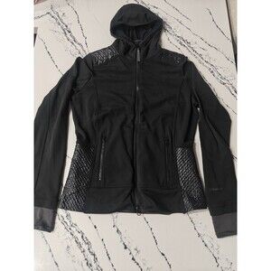Adidas by Stella McCartney Black Full Zip Jacket Womens Size Large Fitted